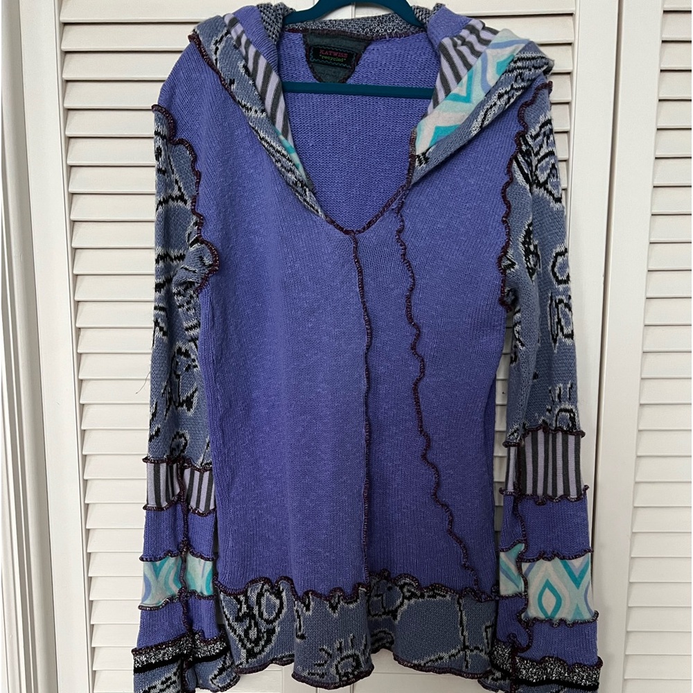 The fabulous Katwise creates one of a kind sweaters. They all out in seconds.